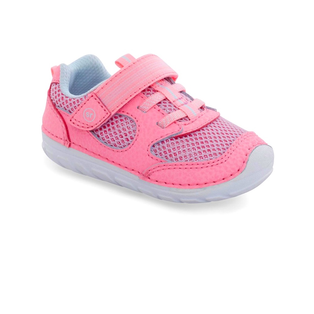 Stride Rite little girls Worn SM turbo soft motion pink sneakers tennis shoes